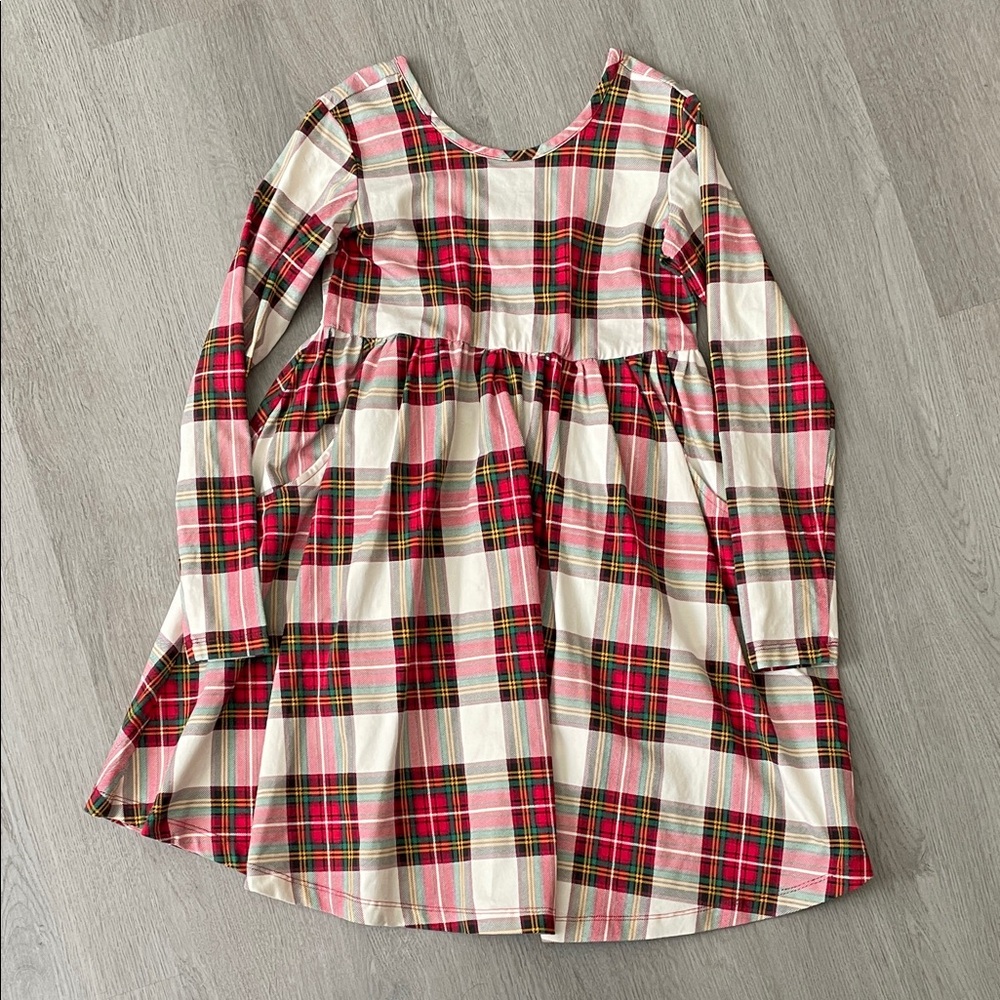 Never worn new without tags Hanna Andersson Red and White Plaid girls Dress